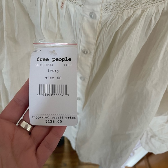 Free People Ivory Blouse - Picture 3 of 6